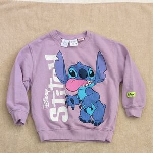 Zara Baby Disney Purple Stitch Sweatshirt